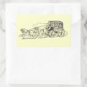 Stagecoach Rechteckiger Aufkleber (Tasche)