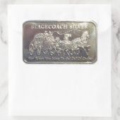Stagecoach Silver Rechteckiger Aufkleber (Tasche)