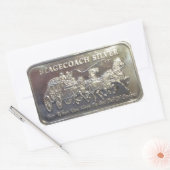 Stagecoach Silver Rechteckiger Aufkleber (Umschlag)