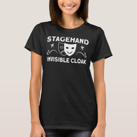 Stagehand Invisible Cloak Backstage Stagehand Thea T-Shirt (Vorderseite)