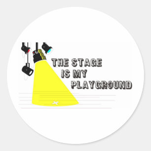 StageIsMyPlayground Runder Aufkleber