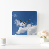 Stages in the clouds quadratische wanduhr (Zuhause)