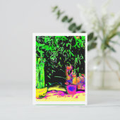 Staghorn Fern jGibney The MUSEUM Zazzle Postkarte (Stehend Vorderseite)