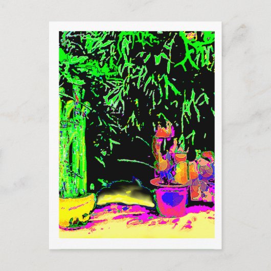 Staghorn Fern jGibney The MUSEUM Zazzle Postkarte (Vorderseite)