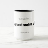 Stagnierung Tasse (Zentrum)