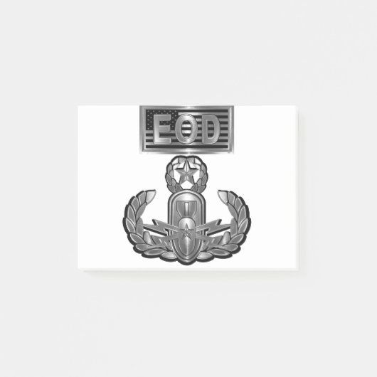 Stahl-Design-Master-Sprengkörper-Entsorgung Post-it Klebezettel (Vorderseite)