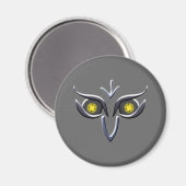 Stahl Eisen-Eule Magnet (Vorderseite/Rückseite)