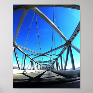 Stahl-Fachwerkbrücke, Maryland Poster