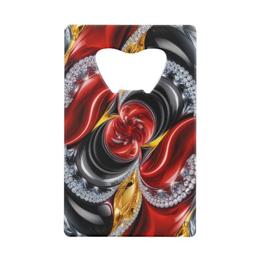 Stahl Flaschenöffner mit Deutschland Farben (Vorderseite)