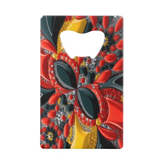 Stahl Flaschenöffner mit Deutschland Farben (Vorderseite)