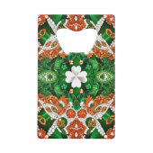 Stahl Flaschenöffner mit irischen Farben (Vorderseite)