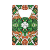 Stahl Flaschenöffner mit irischen Farben (Rückseite)