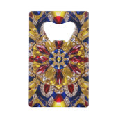 Stahl Flaschenöffner mit kolumbianischen Farben (Vorderseite)