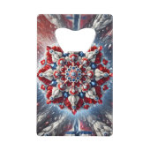 Stahl Flaschenöffner mit norwegischen Farben (Vorderseite)