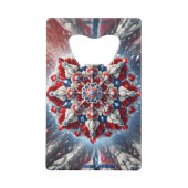 Stahl Flaschenöffner mit norwegischen Farben (Rückseite)