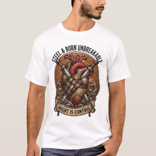 Stahl & Geboren Unzerbrechliche Macht Ist Kontroll T-Shirt
