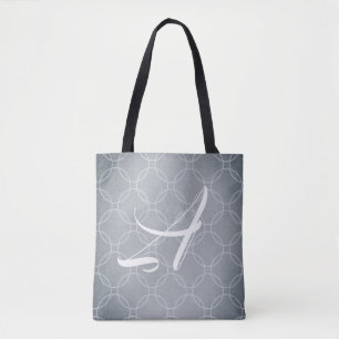 Stahl Grauer Schieferkreis Trellis Custom Tasche