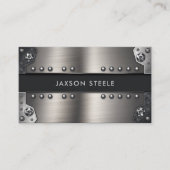 Stahl Industrieller Rivet Maskuline Visitenkarte (Vorderseite)
