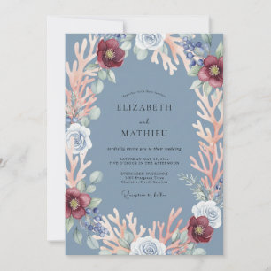 Stahl Lackierte Marine Hochzeit Einladung