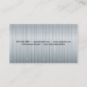 Stahl | Metallgeschirr Visitenkarte (Rückseite)