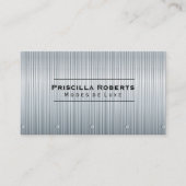 Stahl | Metallgeschirr Visitenkarte (Vorderseite)