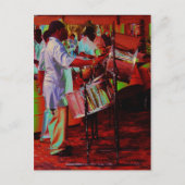 Stahl Pan Drummer SD0104 Postkarte (Vorderseite)