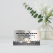 Stahl | Rivets | Bau | Schweißer Visitenkarte (Stehend Vorderseite)