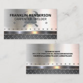 Stahl | Rivets | Bau | Schweißer Visitenkarte (Vorne/Hinten)