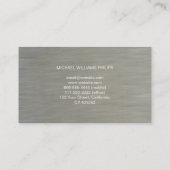 STAHL schmiedet das GRAUE PROFESSIONELLE METALL Visitenkarte (Rückseite)