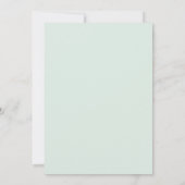 Stahl-Silber-Blatt-Hochzeit Einladung (Rückseite)