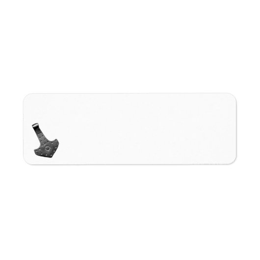 Stahl Thors Hammer Rücksendeetiketten (Vorne)
