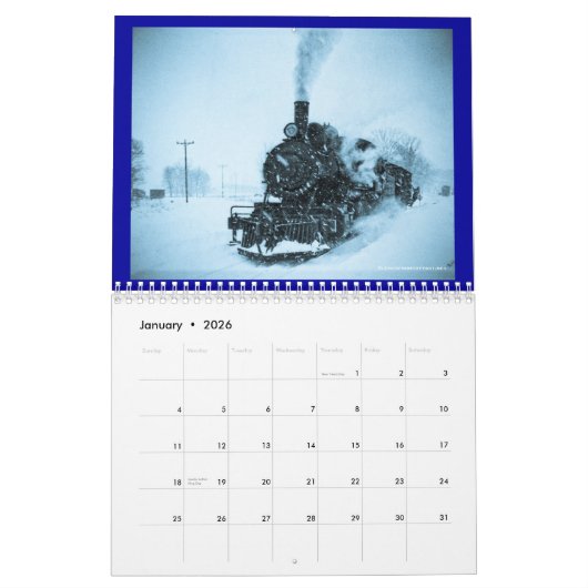 Stahl und Dampf 2015 Vintage Eisenbahn-Lokomotiven Kalender (Jan 2026)