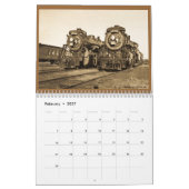 Stahl und Dampf 2016 Vintage Eisenbahn-Lokomotiven Kalender (Feb 2027)