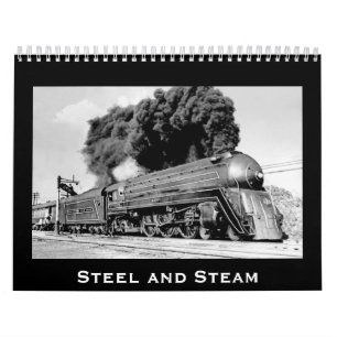 Stahl und Dampf - Anpassbar für Jahr Kalender
