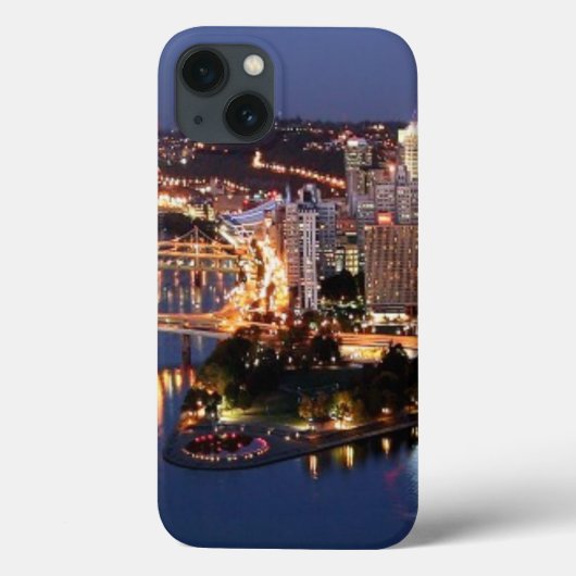 Stahl und Indigo-Sandwich Case-Mate iPhone Hülle (Rückseite)