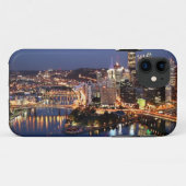 Stahl und Indigo-Sandwich Case-Mate iPhone Hülle (Rückseite (Horizontal))