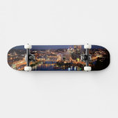 Stahl und Indigo-Sandwich Skateboard (Horizontal)