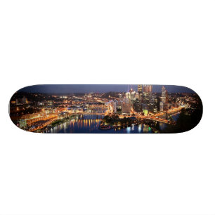 Stahl und Indigo-Sandwich Skateboard