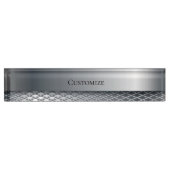 Stahl und Metallgewebe modern Namensplakette (Vorderseite)