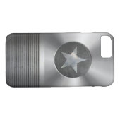 Stahl und Metallsuperhero Star Shield Case-Mate iPhone Hülle (Rückseite (Horizontal))