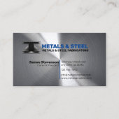 Stahl- und Metallverarbeitung Visitenkarte (Vorderseite)
