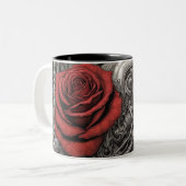 Stahl und Rose 009 Zweifarbige Tasse (Vorderseite Links)