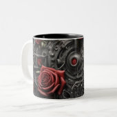 Stahl und Rose 010 Zweifarbige Tasse (Vorderseite Links)