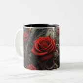 Stahl und Rose 013 Zweifarbige Tasse (Vorderseite Links)