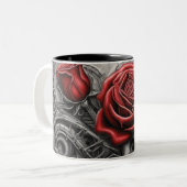 Stahl und Rose 018 Zweifarbige Tasse (Vorderseite Links)