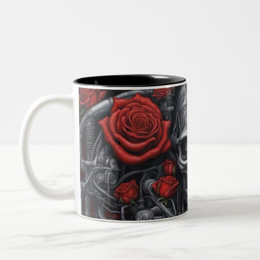 Stahl und Rose 019 Zweifarbige Tasse (Links)