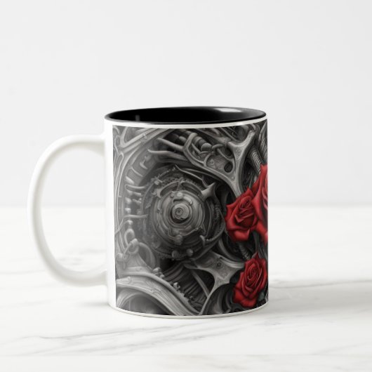 Stahl und Rose 021 Zweifarbige Tasse (Links)