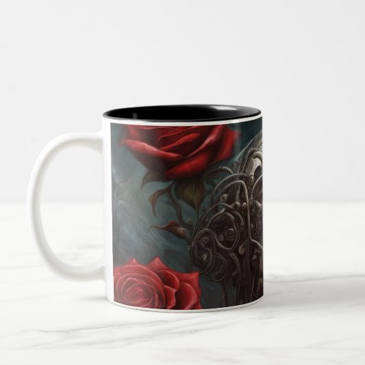 Stahl und Rose 023 Zweifarbige Tasse (Links)