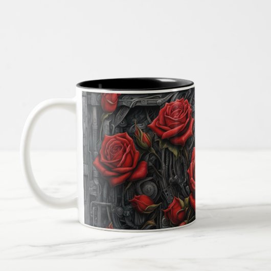 Stahl und Rose 027 Zweifarbige Tasse (Links)