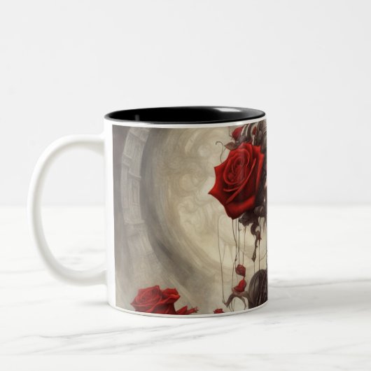 Stahl und Rose 029 Zweifarbige Tasse (Links)